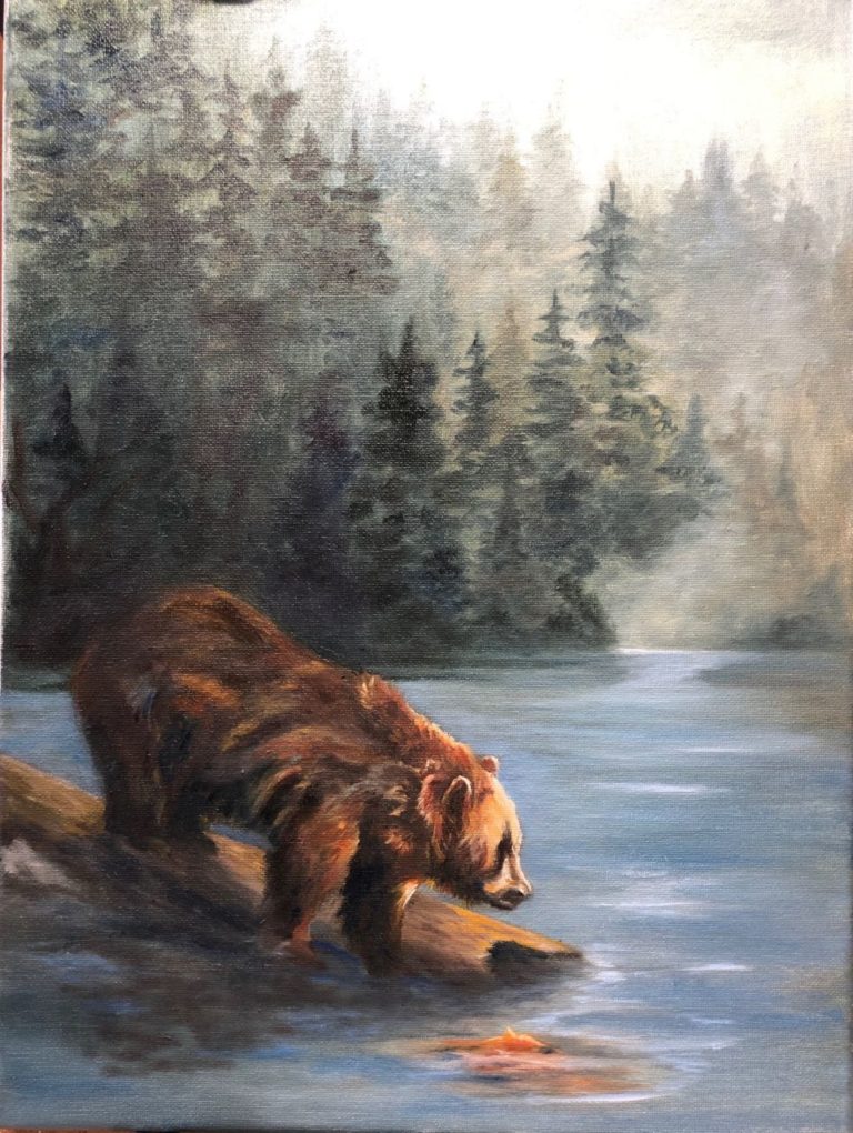 Morning Fishing Trip 12" x 16"