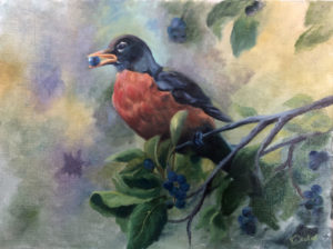 Picking Berries - 16" x 12"