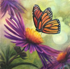 Butterfly Kiss - 12" x 12"