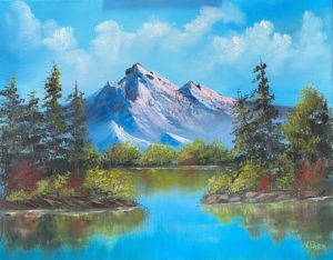 FULL - Lilac Studio - Bob Ross - Mountain Reflections @ Lilac Studio in New Castle | Muncie | Indiana | United States