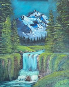Bob Ross - Valley Waterfall - Tipton Library @ Tipton County Public Library | Muncie | Indiana | United States