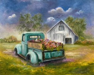 Flower Bed Truck (20" x 16")