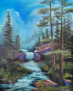 1 space left - LILAC STUDIO - Bob Ross Style - Mountain Falls @ Lilac Studio in New Castle | Muncie | Indiana | United States