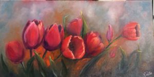 Springtime Tulips (10" x 20")