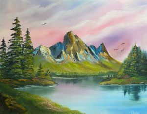 1 Space - Bob Ross - Mountain Majesty @ Lilac Studio in New Castle | Muncie | Indiana | United States