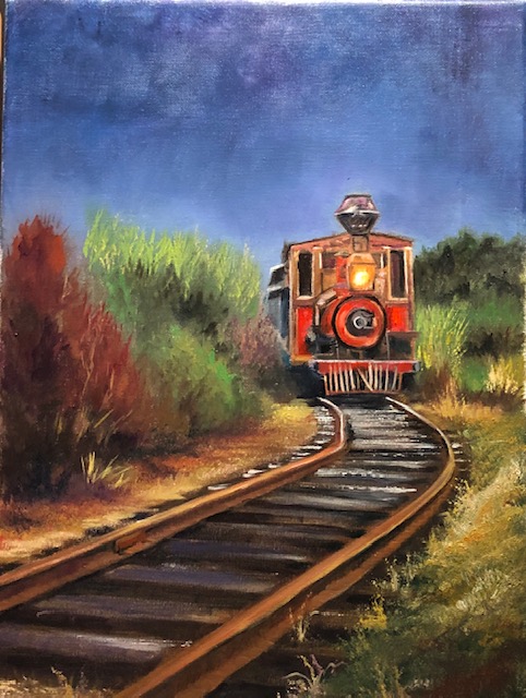 Midnight Train – Step by step oil painting