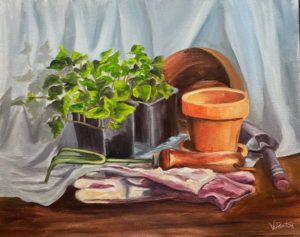 Potting Ivy (20" x 16")