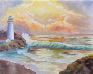 Sunrise Lighthouse  (20" x 16")