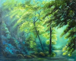 Light in the Forest (20"x16")