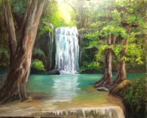 Enchanted Forest Falls (20" x 16")