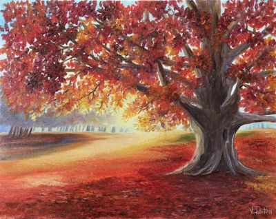 Autumn Glory Oil Painting Tutorial