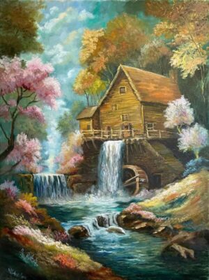 Spring at the Mill 2 (18" x 24")