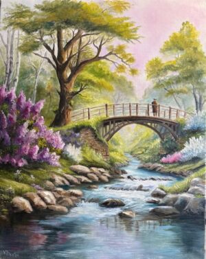 Bridge to Spring (16"x20")