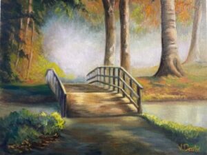 Bridge to Autumn (20"x16")
