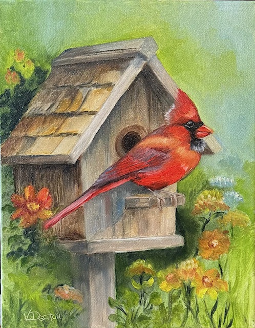 House Hunting Cardinal (11"x 14")