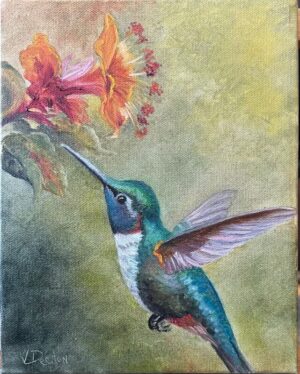 Hummingbird Flight (8"x 10")