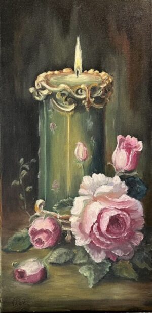 Candle Roses (10"x 20")